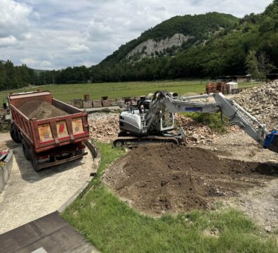 cantiere di una demolizione